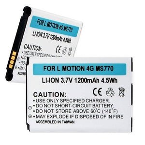 Lg Motion 4G Ms770 3.7V 1200Mah Li-Ion Battery - Battery World