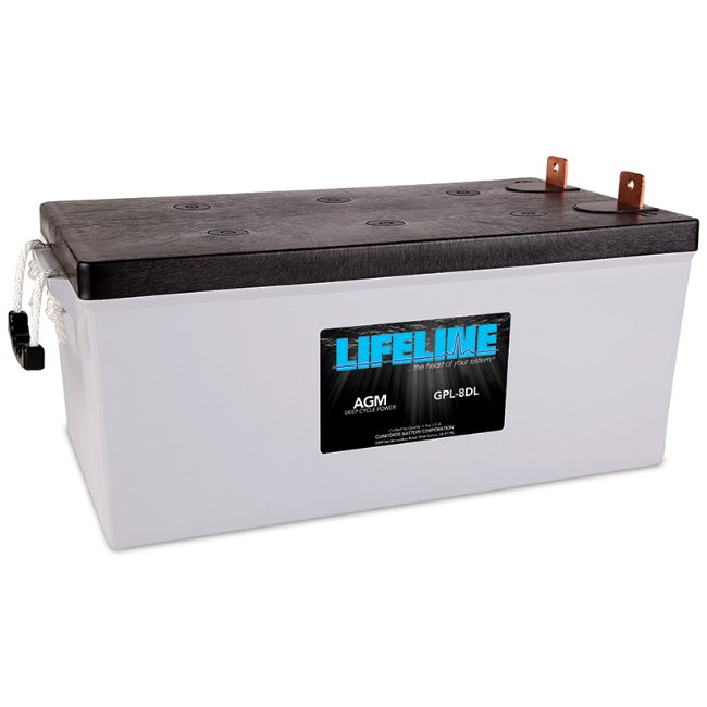 Lifeline 8D 1350 CCA 12v 255ah Battery GPL-8DL - Battery World