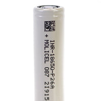 Molicel P26A 18650 2600mAh Battery - Battery World