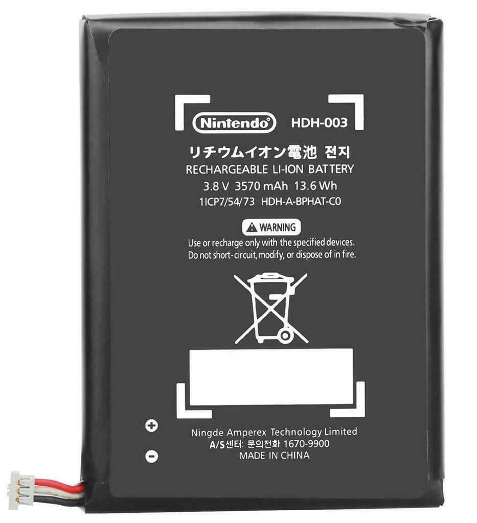 3570mAh Battery for Nintendo Switch Lite HDH-003 HDH-001 Game Console,  Li-ion Internal New Upgrade 0 Cycle High Capacity Replacement Battery with