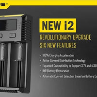 Nitecore 2-Slot 18650 Universal Battery Charger i2 - Battery World