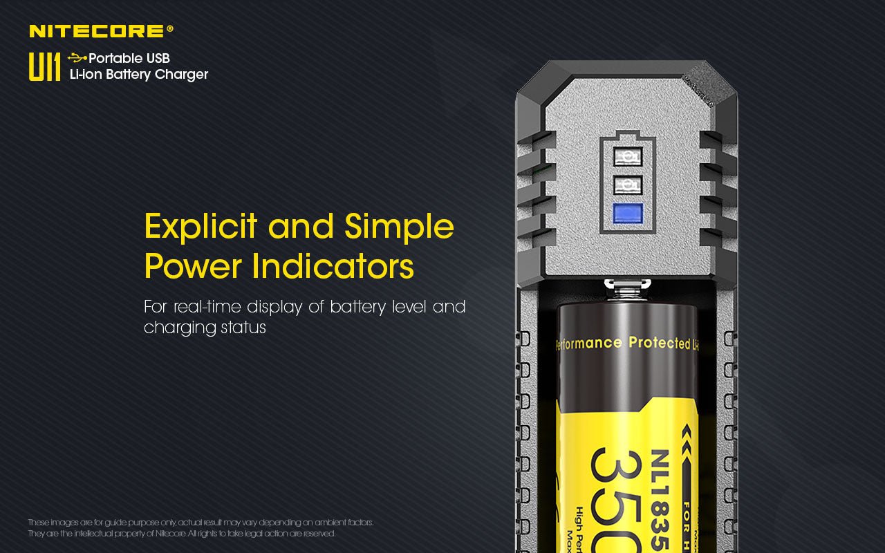 NiteCore Battery Charger UI1 for 18650 Batteries, and all compatible sizes - Battery World