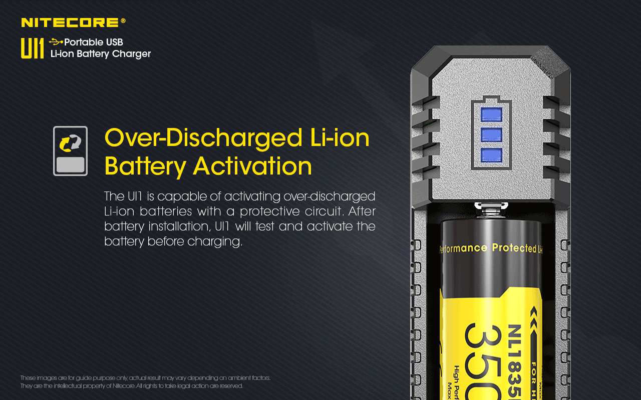 NiteCore Battery Charger UI1 for 18650 Batteries, and all compatible sizes - Battery World