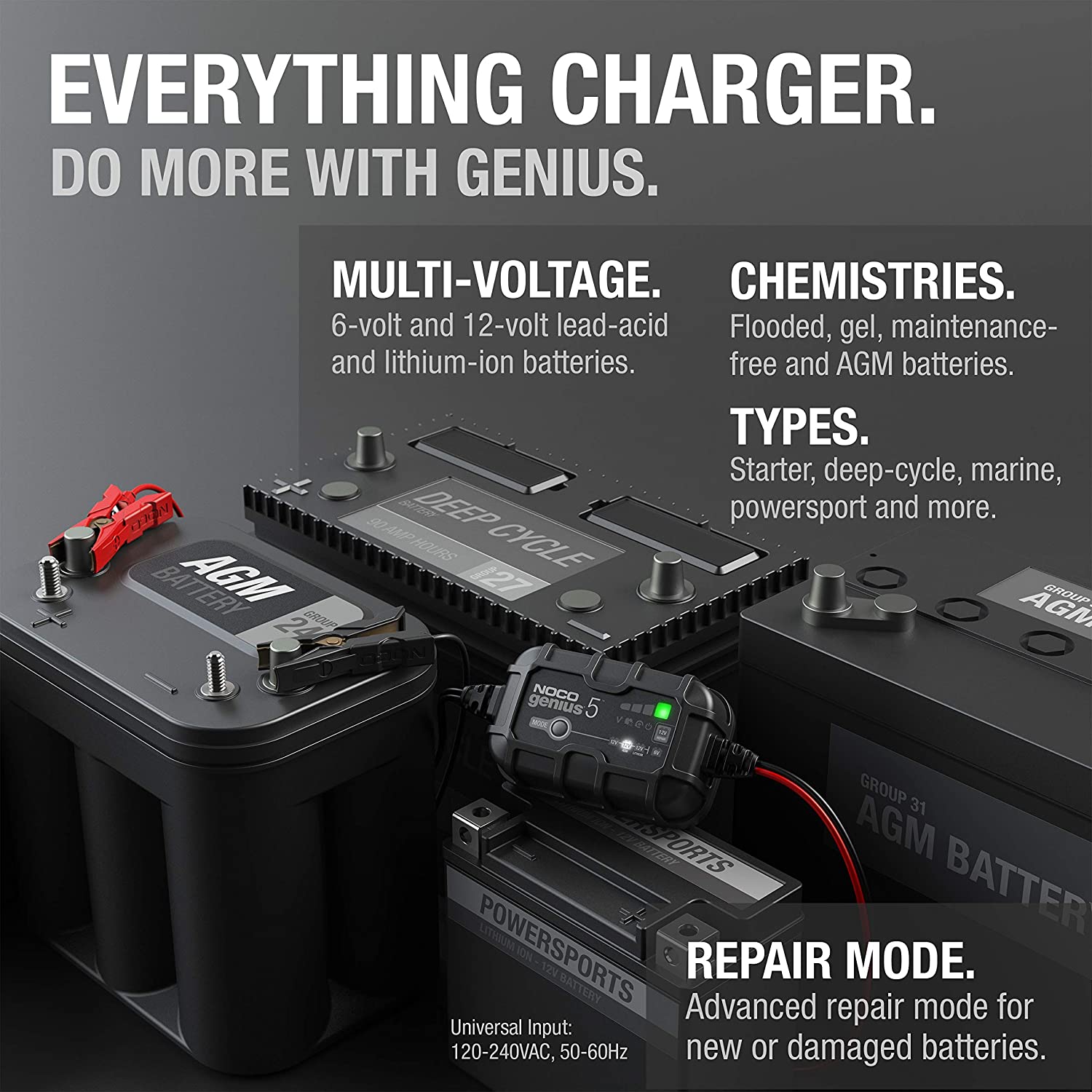 Genius 5- Battery Maintainer and Charger » Toolwarehouse » Buy Tools