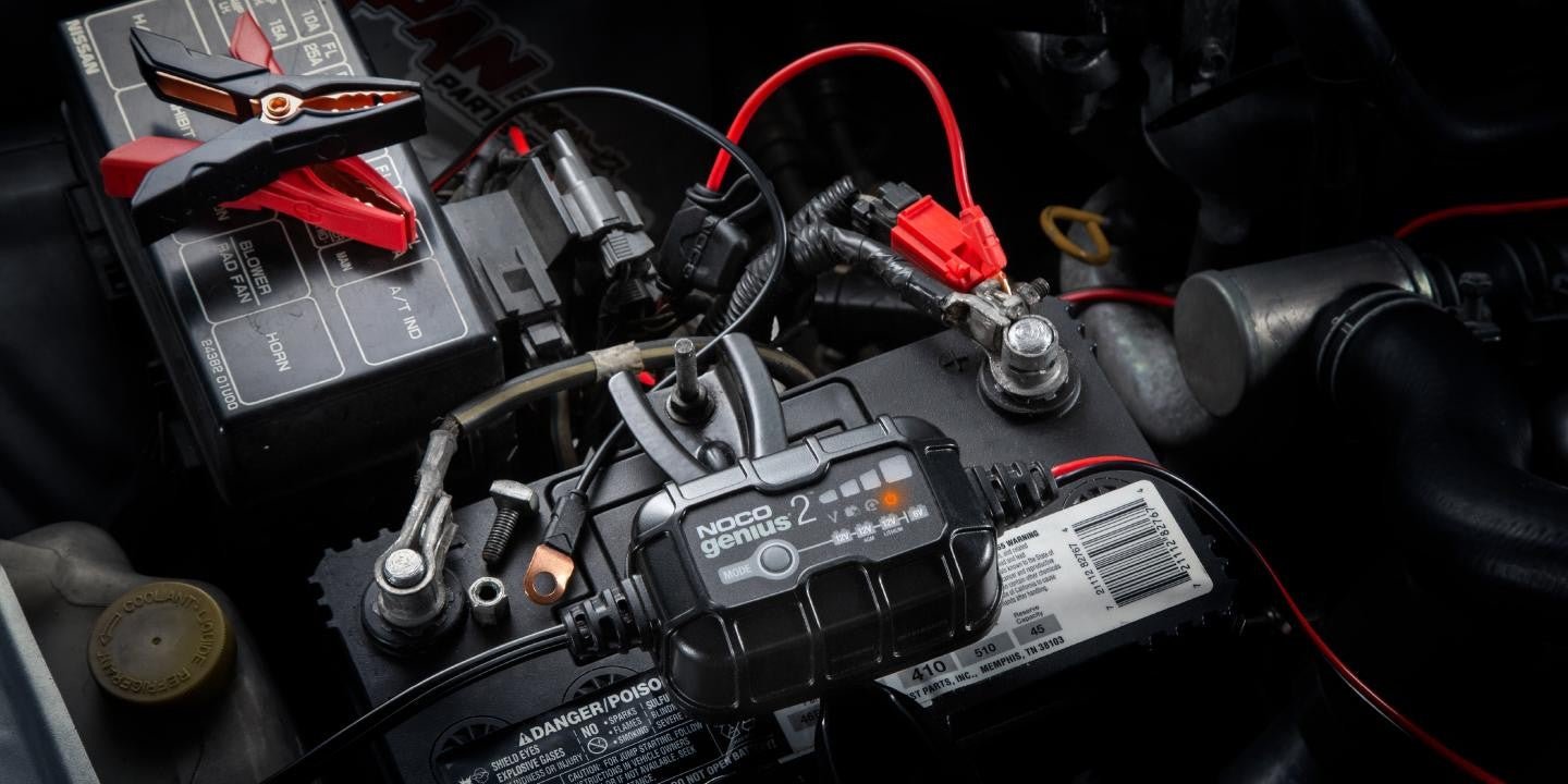 NOCO Genius2 Portable Automatic Battery Charger/Maintainer — 6/12 Volt, Model: GENIUS2 - Battery World