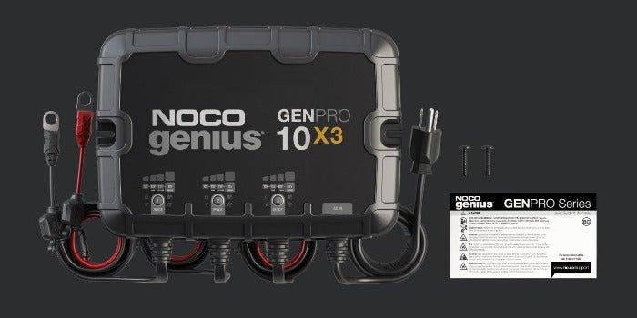 Noco GenPro 10X3 12V 3 Bank On-Board Battery Charger - Battery World