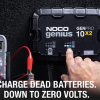 Noco GenPro10x2 On-Board Battery Charger 2-Bank 20-Amp -Smart Battery Maintainer and Charger - Battery World