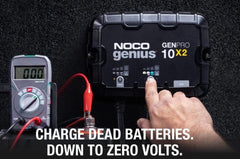 Noco GenPro10x2 On-Board Battery Charger 2-Bank 20-Amp -Smart Battery Maintainer and Charger - Battery World