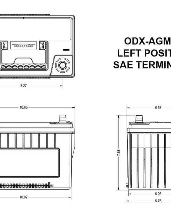 Odyssey Battery 34 ODX-AGM34/PC1500 Extreme Series Dry Cell 12v 850 CCA