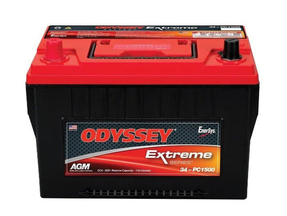 Odyssey Battery 34 ODX-AGM34/PC1500 Extreme Series Dry Cell 12v 850 CCA