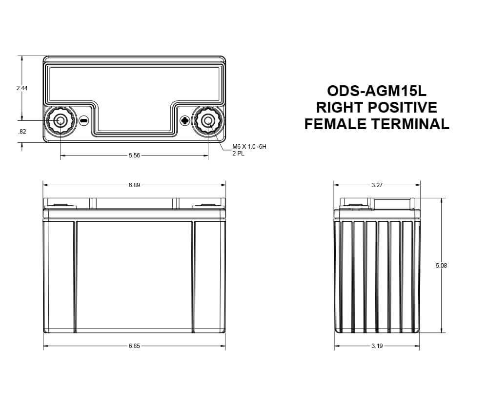 Odyssey Battery ODS-AGM15L/PC545 - Battery World