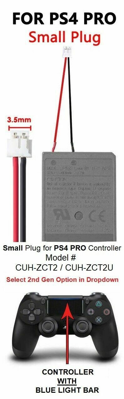 PATONA 2x Bateria Reemplaza LIP1522 Compatible con Sony PlayStation 4 PS4  Mando Control Remote Versión 1