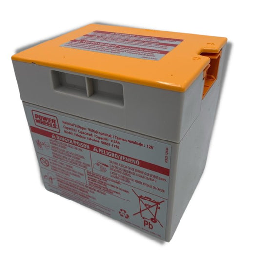 Power Wheels 12V Battery Orange Top for Hurricane and Many Other Fisher-Price 00801-1776 - Battery World