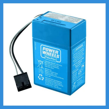 Power Wheels Blue Battery 6v 00801-1868