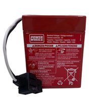 Power Wheels Red Battery 00801-0712, 0801-0051, 74522 - Battery World