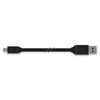 Qmadix - Micro USB Cable 6ft - Black - Battery World
