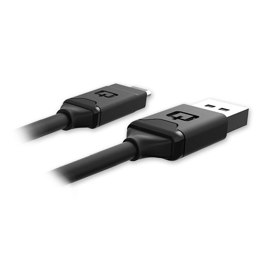 Qmadix - Type A to Type C 2.0 Cable 6ft - Black - Battery World