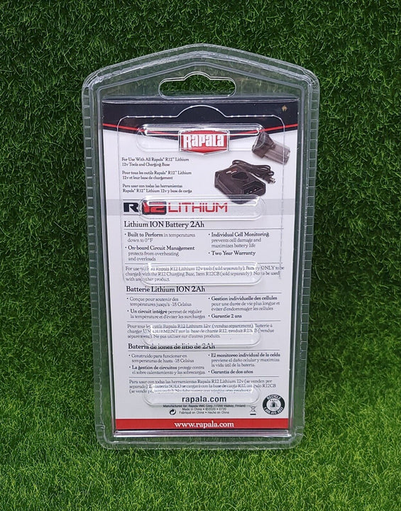 Rapala Replacement Battery R12 12v 2ah For Fillet Tools