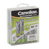 Rechargeable AA Batteries Ni-Cd Rechargeable 24 Hard Pack 1000mAh - Battery World