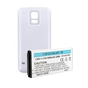 Samsung Galaxy S5 Extended Battery with Nfc White Cover
