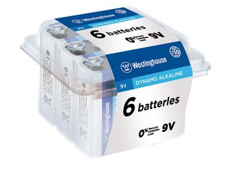 Westinghouse 9V Dynamo Alkaline 6pk - Battery World