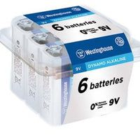 Westinghouse 9V Dynamo Alkaline 6pk - Battery World