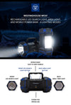 WF217 Rechargeable Search Light, Area Light, Mobile Power Bank - 8 Lighting Modes - Battery World
