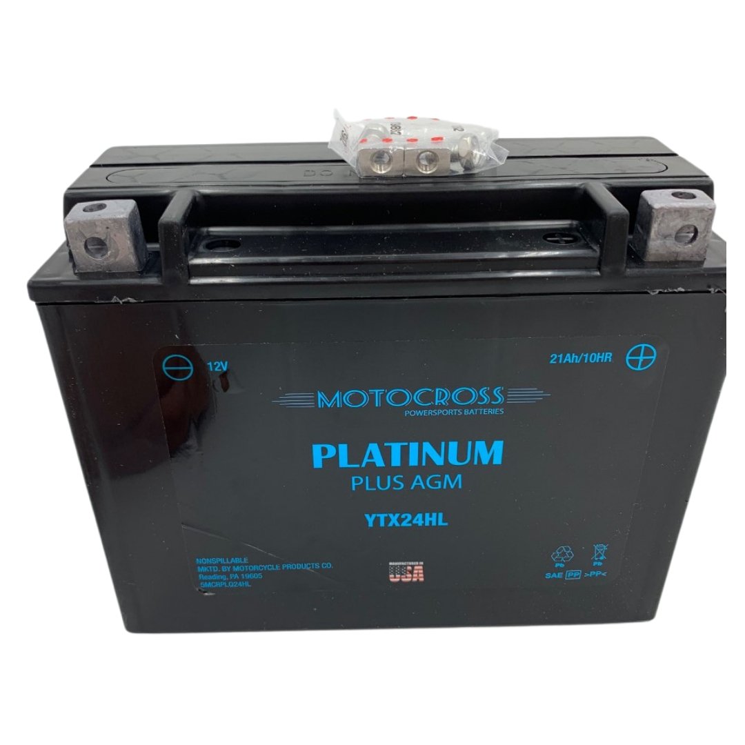 YTX24HL-BS Yuasa Battery Replacement: Motocross Platinum AGM