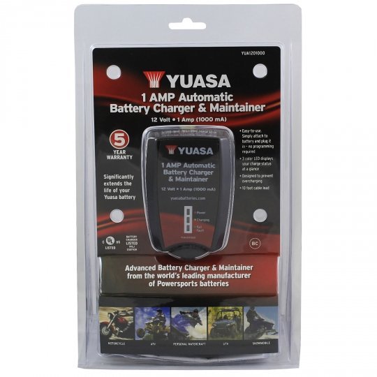 12 Volt 1.0 Amp Battery Charger – 3-Prong, 1000 MA, Model Q50-5804