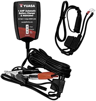 Yuasa 12v 1 Amp Automatic Battery Charger & Maintainer - Battery World