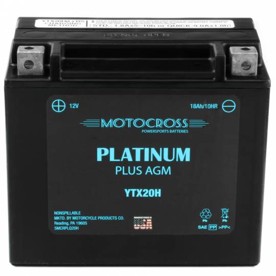 Yuasa Replacement (New Motocross) YTX20H-BS AGM Battery