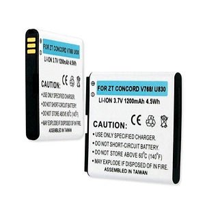 Zte Concord V768 / U830 3.7V 1200Mah Li-Ion Battery - Battery World