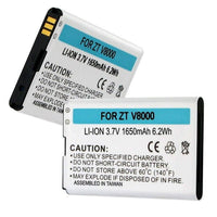 Zte V8000 3.7V 1650Mah Li-Ion Battery - Battery World